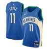 Camiseta Hombre Milwaukee Bucks Brook Lopez 2023-24 Nike City Edition Royal Swingman